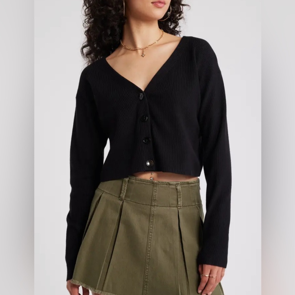 BP Dark green sweater crop size S